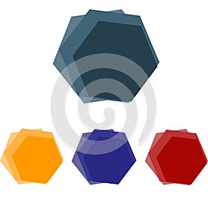 Design of hexagonal shapes for presentations