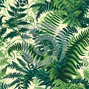 organic pattern that mirrors the intricate formations of ferns as they unfurl from tight coils. AI Generated