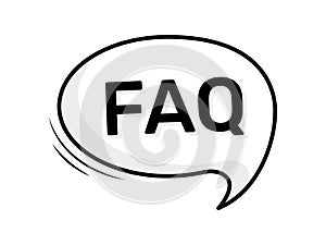 design cartoon vector question mark speech icon concept