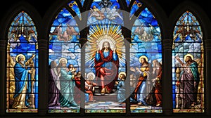 design catholic stained glass