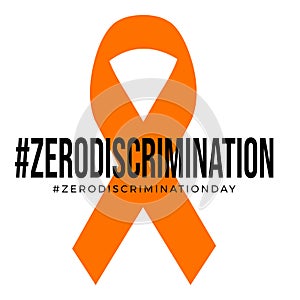 A design for celebrating zero discrimination day, march 1st. vector illustration