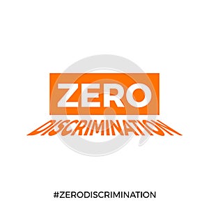 A design for celebrating zero discrimination day, march 1st. vector illustration