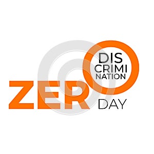 A design for celebrating zero discrimination day, march 1st. vector illustration