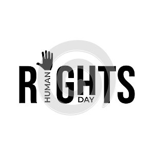 Design for celebration the Human Rights Day with recover better - stand up for human right theme