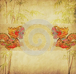 Design of chinese bamboo