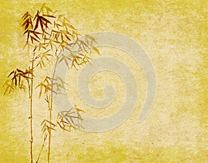 Design of chinese bamboo trees with texture