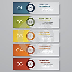 Design clean number banners template/graphic or website layout.