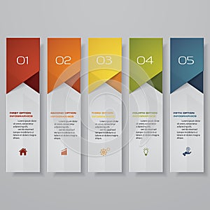 Design clean number banners template/graphic or website layout.