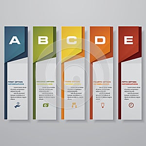 Design clean number banners template/graphic or website layout. Vector.