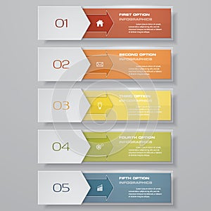 Design clean number banners template. Vector.