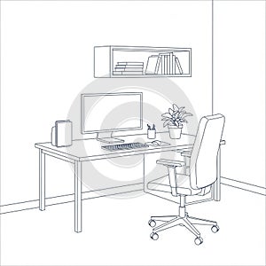 The design is clean with simple lines emphasizing functionality and order