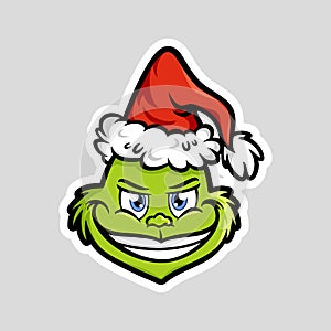 Grinch emoticon emoji Smirking Face