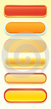 Design for complete set of level button game popup icon window and elements