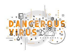 Design concept dangerous virus