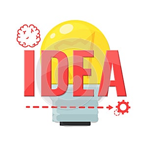 Design concept for Idea. Making creative products.