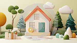 design creating a property dashboard with a natural design