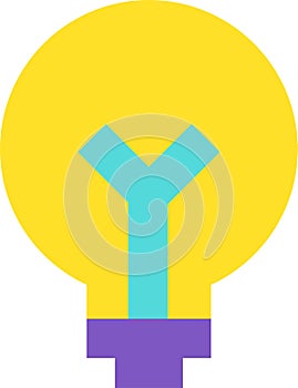 Design Creative Abstract Electric Lightbulb Icon