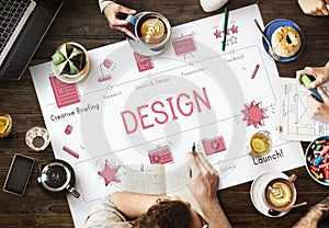 Design Development Visualize Creativity Concept