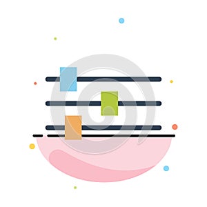 Design, Edit, Tool Abstract Flat Color Icon Template