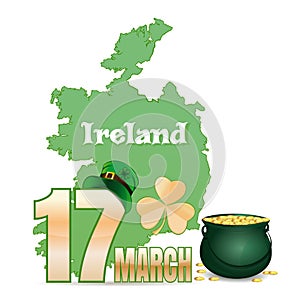 Design element for feast of Saint Patrick Day