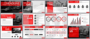 Design element of infographics for presentations templates.