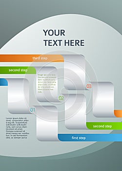 Design element page booklet style infographics08