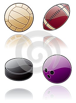 Design Elements 50b. Sport Balls Icon Set