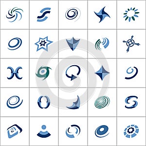 Design elements. Abstract icons set