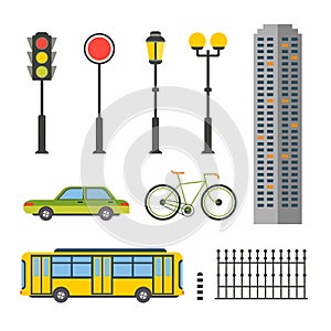 Design Elements for City Illustration or Map