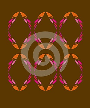 Design elements diagonal gold pink