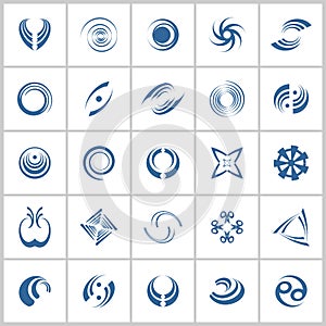 Design elements set. Abstract icons