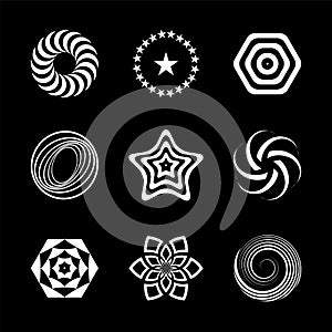 Design elements set. Abstract icons