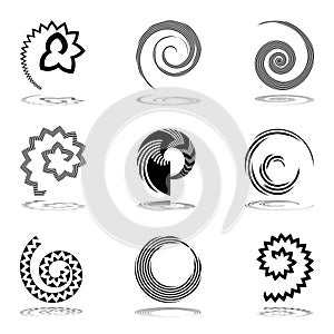 Design elements set. Abstract icons.