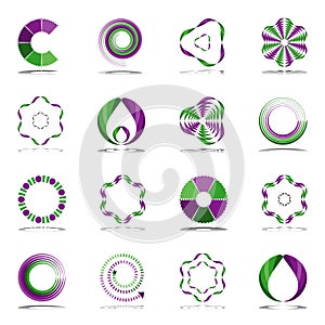 Design elements set. Abstract icons.