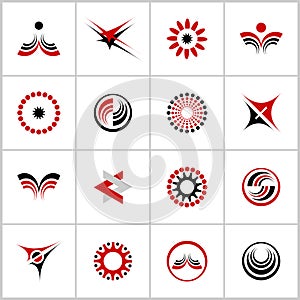 Design elements set. Abstract icons