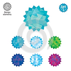 Design elements set - Crystal