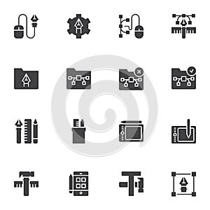 Design elements vector icons set