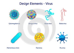 Design Elements -virus.Medical infographic and icons