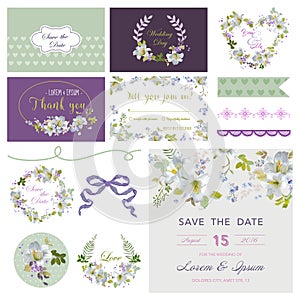 Design Elements - Wedding Flower Lily Theme