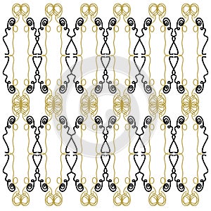Design exotic Ornaments blackgold