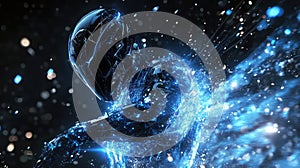 design exploded view of a cyberpunk style protective suit