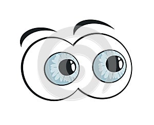 Design of eyes looking illustration