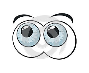 Design of eyes looking illustration