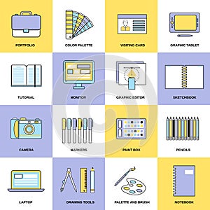 Design Flat Line Icons