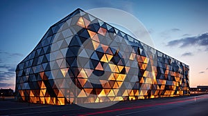 design geometric hotel building