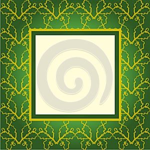 Design green ornament cover