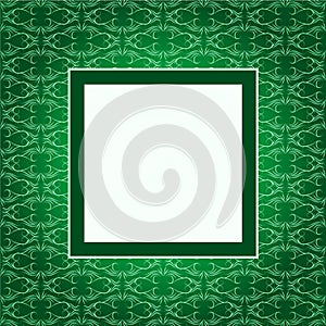 Design green ornament cover