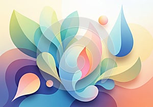 The design has a smooth gradient effect, creating a sense of depth and