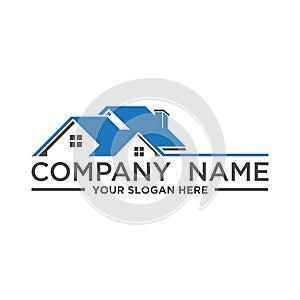 Real estate, construction logo