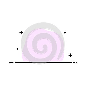 Design, human, ruler, size, thinking Flat Color Icon Vector